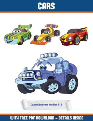 Coloring Books for Kids Ages 8- 10 (Cars) de James Manning