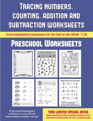 Preschool Worksheets (Tracing numbers, counting, addition and subtraction) de James Manning