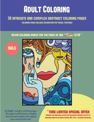 Adult Coloring (36 intricate and complex abstract coloring pages) de James Manning