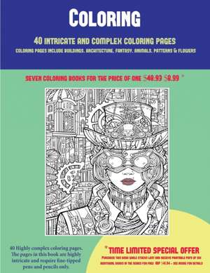 Coloring (40 Complex and Intricate Coloring Pages) de James Manning