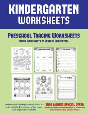 Preschool Tracing Worksheets de James Manning