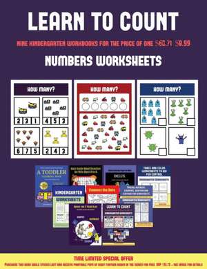 Numbers Worksheets (Learn to count for preschoolers) de James Manning