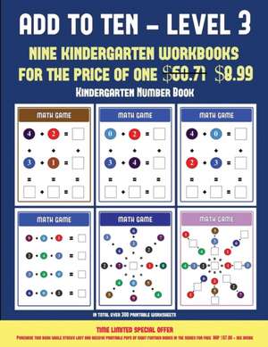 Kindergarten Number Book (Add to Ten - Level 3) de James Manning