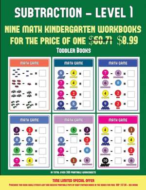 Toddler Books (Kindergarten Subtraction/taking away Level 1) de James Manning