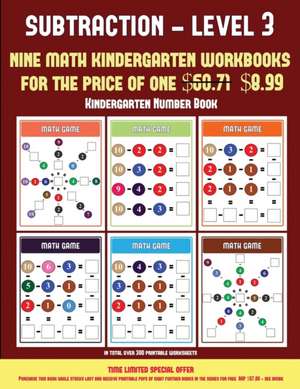 Kindergarten Number Book (Kindergarten Subtraction/Taking Away Level 3) de James Manning