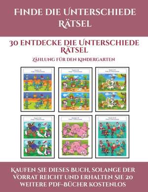 Zahlenspiele für Vorschulen (Finde die Unterschiede Rätsel) de Jessica Windham