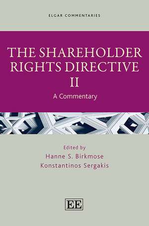 The Shareholder Rights Directive II – A Commentary de Hanne S. Birkmose