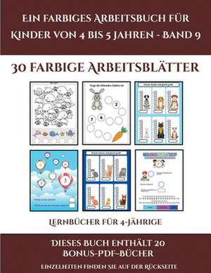 Lernbücher für 4-Jährige (Ein farbiges Arbeitsbuch für Kinder von 4 bis 5 Jahren - Band 9) de Jessica Windham