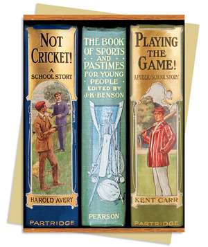 Bodleian: Book Spines Boys Sports Greeting Card Pack: Pack of 6 de Flame Tree Studio