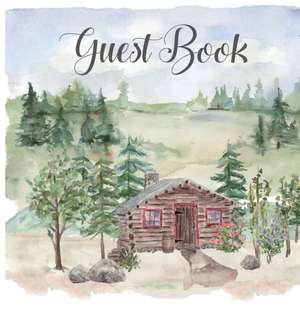 Cabin house guest book (hardback) , comments book, guest book to sign, vacation home, holiday home, visitors comment book de Lulu And Bell