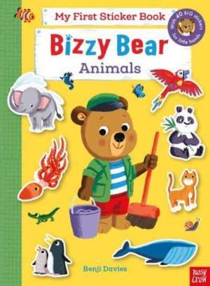 Bizzy Bear: My First Sticker Book Animals de Benji Davies
