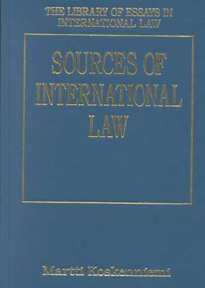 Sources of International Law de Martti Koskenniemi