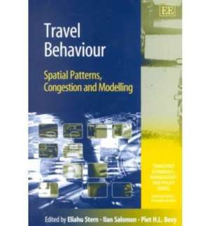 Travel Behaviour – Spatial Patterns, Congestion and Modelling de Eliahu Stern