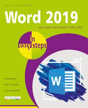 Word 2019 in easy steps de Scott Basham