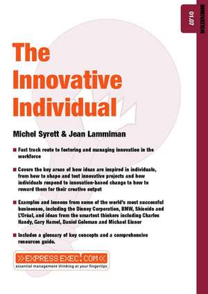 The Innovative Individual – Innovation 01.07 de M Syrett