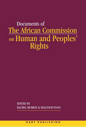 The African Commission on Human and Peoples' Rights and International Law de Rachel Murray