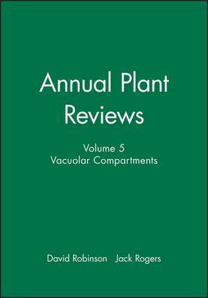 Vacuolar Compartments V 5 de DG Robinson