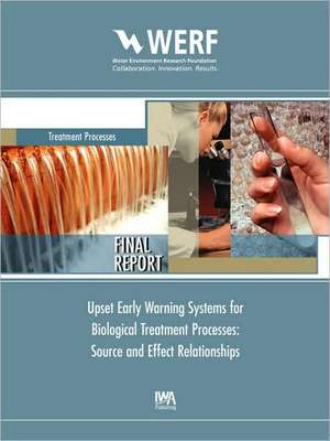 Upset Early Warning Systems for Biological Treatment Processes, Source-Effect Relationships: Endocrine Disrupting Chemicals and Implications for Wastewater Treatment de Robert Love