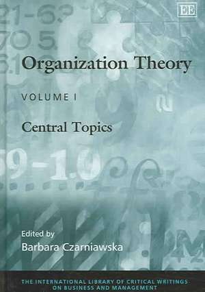 Organization Theory de Barbara Czarniawska