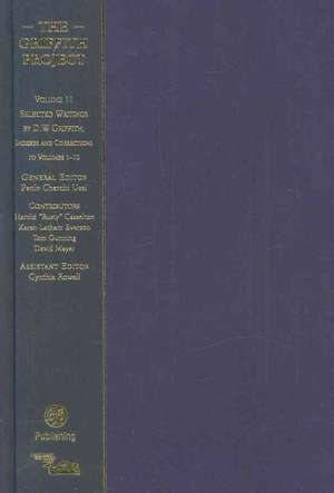 The Griffith Project, Volume 11: Selected Writings by D.W. Griffith; Indexes and Corrections to Volumes 1-10 de Paolo Cherchi Usai