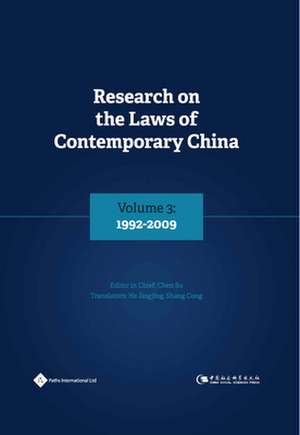 Research on the Laws of Contemporary China Volume 3 de Su Chen