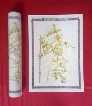 Wylde Green 1885 - Old Map Supplied Rolled in a Clear Two Part Screw Presentation Tube - Print Size 45cm x 32cm de Mapseeker Publishing