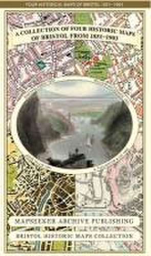 A Bristol 1851-1903 - Fold up Map that consists of Four Detailed Street Plans, Bristol 1851 by John Tallis, 1866 by A Fullarton, 1893 by William MacKenzie and 1903 by Bartholomew. de Mapseeker Publishing Ltd.