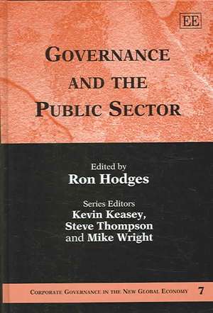 Governance and the Public Sector de Ron Hodges