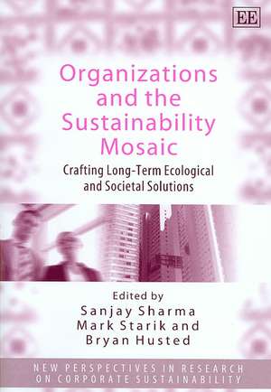 Organizations and the Sustainability Mosaic – Crafting Long–Term Ecological and Societal Solutions de Sanjay Sharma