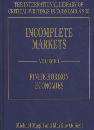 Incomplete Markets de Michael Magill