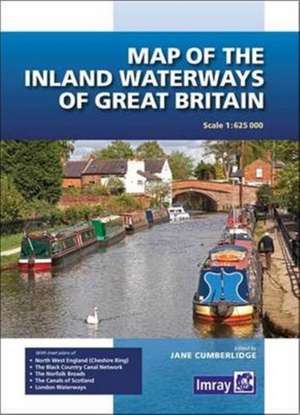 Map of the Inland Waterways of Great Britain de Jane Cumberlidge