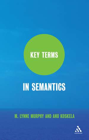 Key Terms in Semantics de Reader M. Lynne Murphy