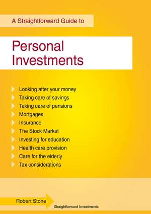 Personal Investments de Robert Stone