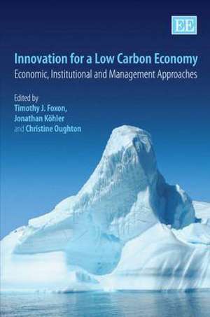 Innovation for a Low Carbon Economy – Economic, Institutional and Management Approaches de Timothy J. Foxon