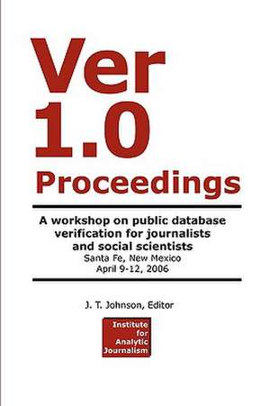 Ver 1.0 Workshop Proceedings de J. T. Johnson