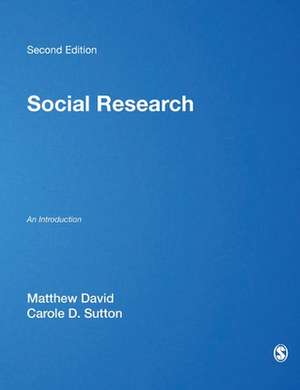 Social Research: An Introduction de Matthew David