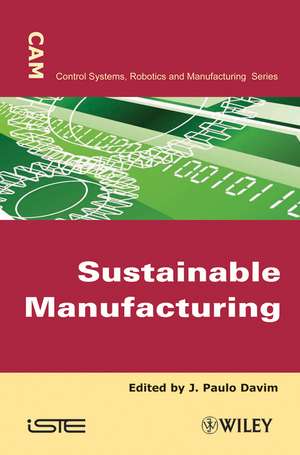 Sustainable Manufacturing de JP Davim