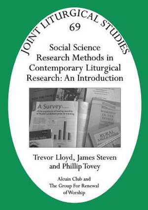 Jls 69 Social Science Research Methods in Contemporary Liturgical Research de Trevor Lloyd