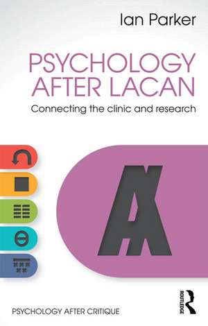 Psychology After Lacan: Connecting the clinic and research de Ian Parker