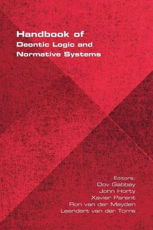 Handbook of Deontic Logic and Normative Systems de Dov Gabbay