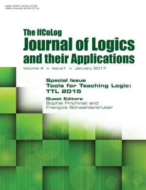 Ifcolog Journal of Logics and Their Applications Volume 4, Number 1 de Pinchinat, Sophie