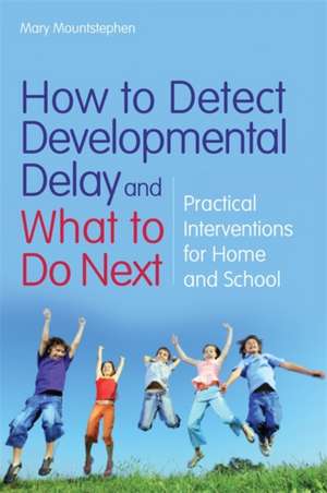 How to Detect Developmental Delay and What to Do Next: Practical Interventions for Home and School de Mary Mountstephen