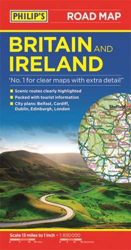 Philip's Britain and Ireland Road Map de Philip'S Maps