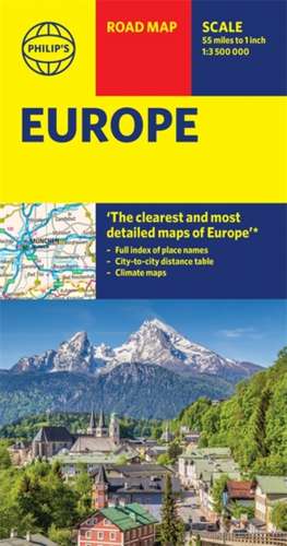 Philip's Europe Road Map de Philip'S Maps