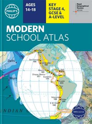 Philip's RGS Modern School Atlas de Philip'S Maps