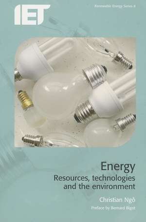 Energy: Resources, Technologies and the Environment de Bernard Bigot