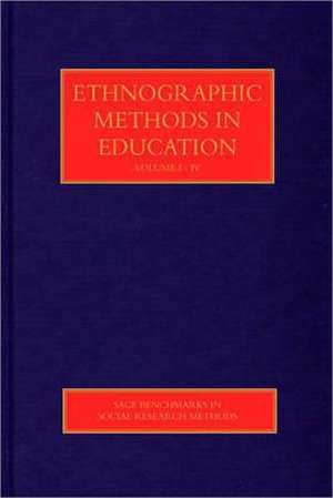 Ethnographic Methods in Education de Sara Delamont