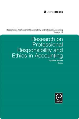 Research on Professional Responsibility and Ethics in Accounting de Cynthia Jeffrey