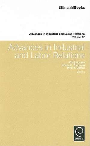 Advances in Industrial and Labor Relations de David Lewin