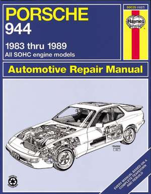 Porsche 944 Sohc Engine 1983-89 de J. H. Haynes